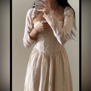 nude dress w/ bolero